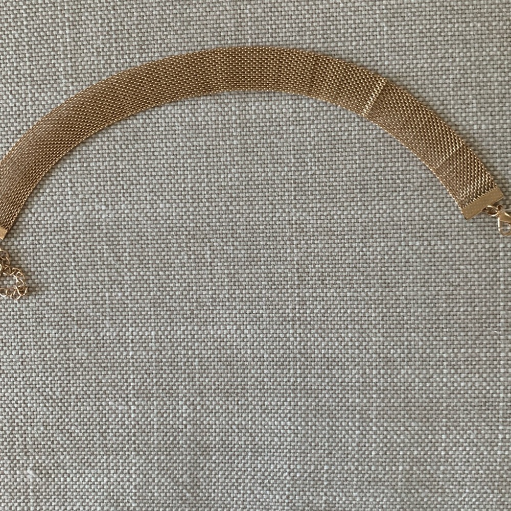 NWT. Gold mesh choker. Very light.